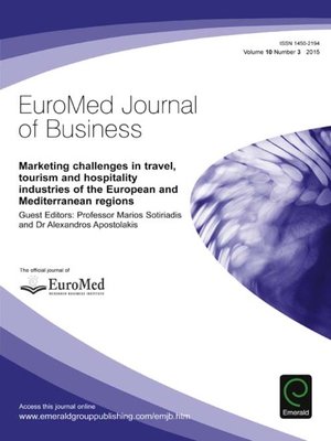 cover image of EuroMed Journal of Business, Volume 10, Number 3
